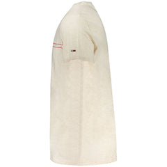 Beige Cotton Men T-Shirt