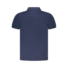 Blue Cotton Polo Shirt