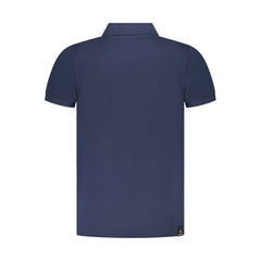 Blue Cotton Polo Shirt