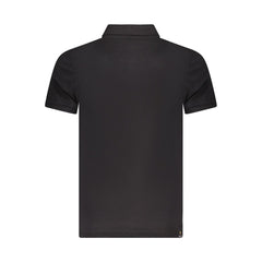 Black Cotton Polo Shirt