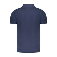 Blue Cotton Polo Shirt