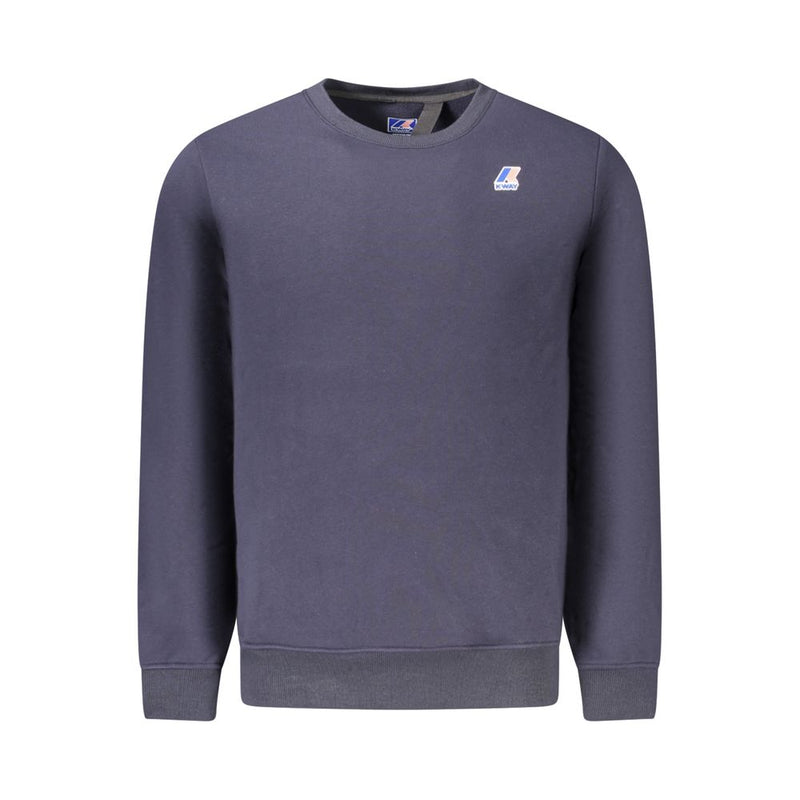 Blue Cotton Men Sweater