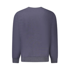 Blue Cotton Men Sweater