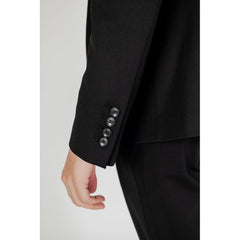 Black Polyester Blazer
