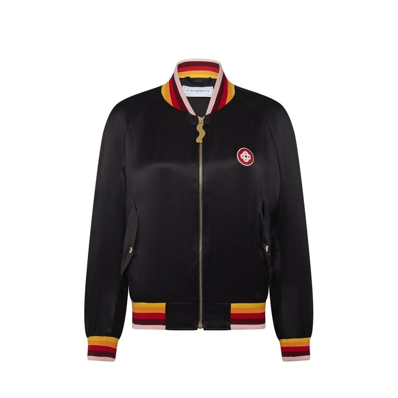 Silk Logo Bomber