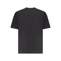 Black Cotton Men T-Shirt