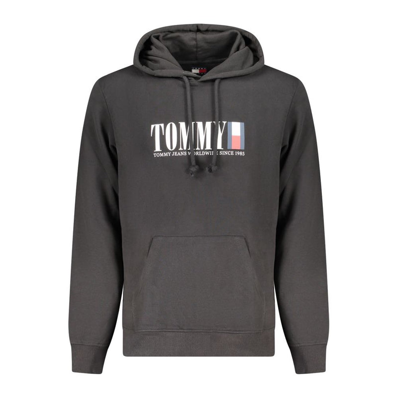 Black Cotton Men Sweater