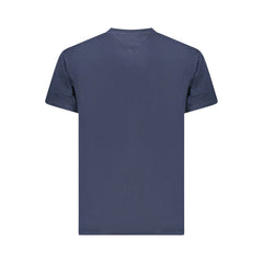 Blue Cotton Men T-Shirt