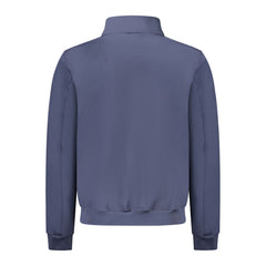 Blue Polyester Men's Jacket