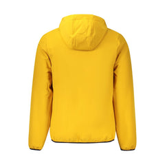 Yellow Polyester Men's Jacket