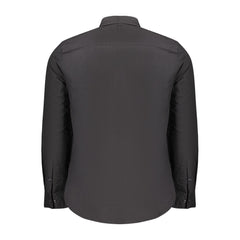 Black Cotton Men Shirt