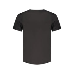 Black Cotton Men T-Shirt