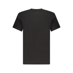 Black Cotton Men T-Shirt