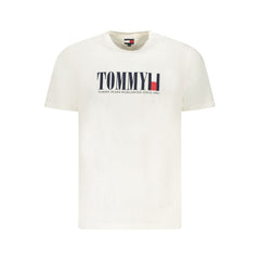 White Cotton Men T-Shirt