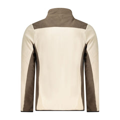 Beige Polyester Men Sweater