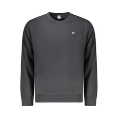 Black Cotton Men Sweater