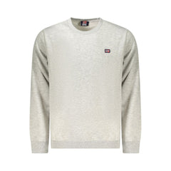 Gray Cotton Men Sweater