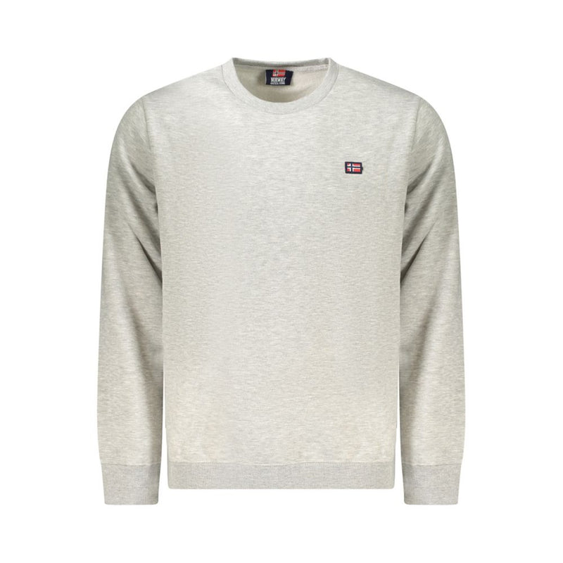 Gray Cotton Men Sweater