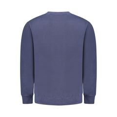 Blue Cotton Men Sweater