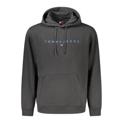 Black Cotton Men Sweater