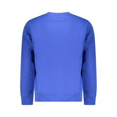 Blue Cotton Mens Sweater