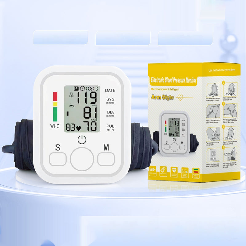 Medical Electronic Upper Arm Dynamic Pulse Detection Household Portable Smart Sphygmomanometer For The Elderly