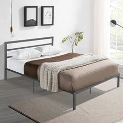 Twin Size Metal Bed Sturdy System Metal Bed Frame ,Modern Style And Comfort To Any Bedroom