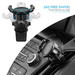 Air Vent Mount Phone Holder with Adjustable Switch Lock for Popsocket
