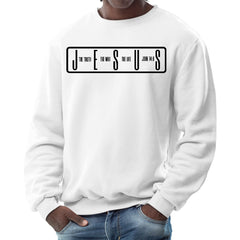 Mens Graphic Sweatshirt - the Truth the Way the Life-0