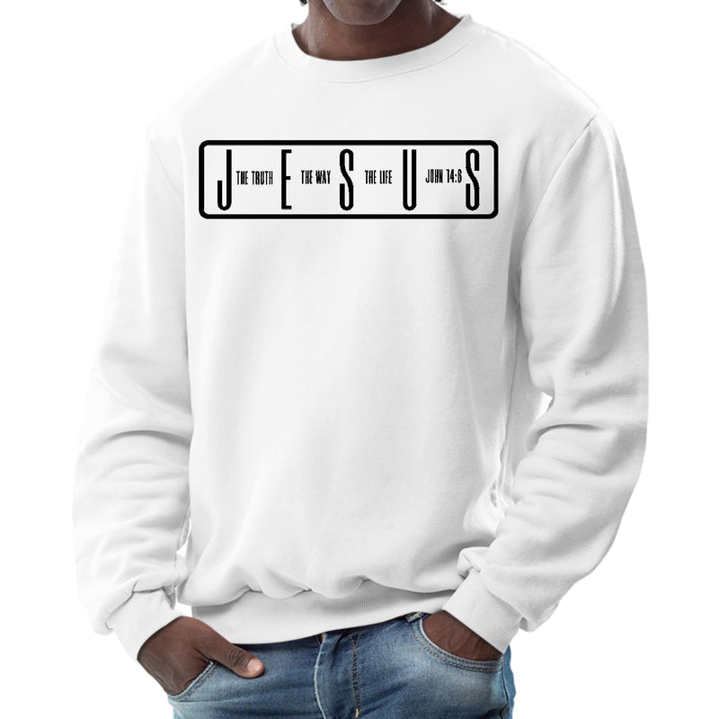 Mens Graphic Sweatshirt - the Truth the Way the Life-0