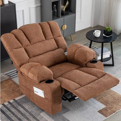 Manual Chaise Longue Sofa With Massage And Heating Function