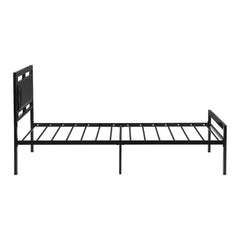 Twin Size Metal Bed Sturdy System Metal Bed Frame ,Modern Style And Comfort To Any Bedroom