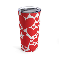 Insulated Tumbler - 20oz - Love Red Hearts - Travel Mug-3