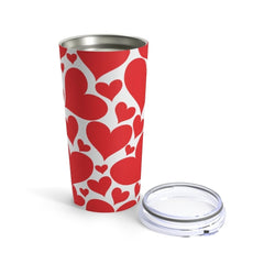 Insulated Tumbler - 20oz - Love Red Hearts - Travel Mug-4