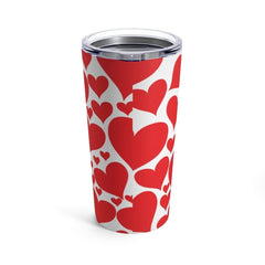 Insulated Tumbler - 20oz - Love Red Hearts - Travel Mug-1