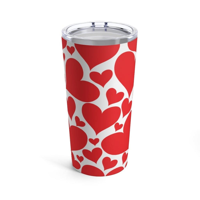 Insulated Tumbler - 20oz - Love Red Hearts - Travel Mug-0
