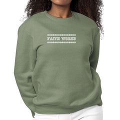 Womens Graphic Sweatshirt Faith Works-7