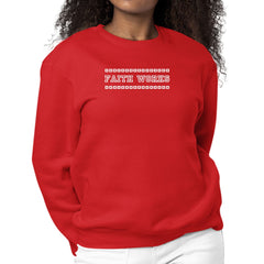 Womens Graphic Sweatshirt Faith Works-1