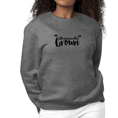 Womens Graphic Sweatshirt Organically Grown - Affirmation Inspiration-6