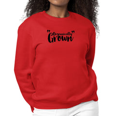 Womens Graphic Sweatshirt Organically Grown - Affirmation Inspiration-1