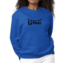Womens Graphic Sweatshirt Organically Grown - Affirmation Inspiration-2